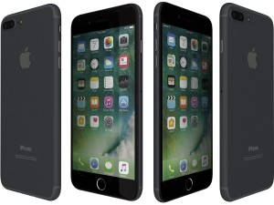 apple iphone 7 plus jet black 3D 모델