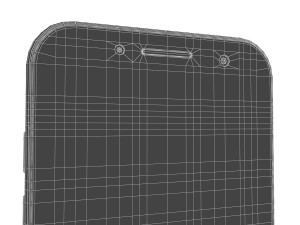 samsung galaxy a3 2017 black sky 3D Model