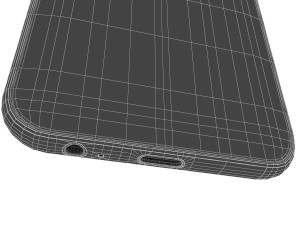 samsung galaxy a3 2017 black sky 3D Model