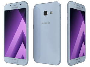 samsung galaxy a3 2017 blue mist 3D Model