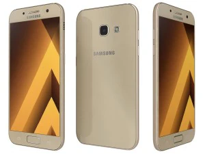 samsung galaxy a3 2017 gold sand 3D Model