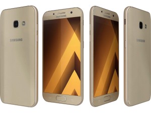 samsung galaxy a3 2017 gold sand Modelo 3D