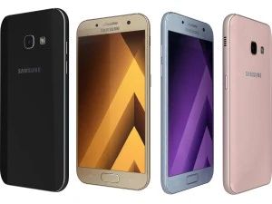 samsung galaxy a3 2017 all colors 3D Model