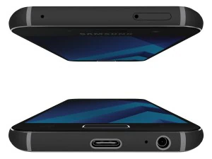 samsung galaxy a3 2017 all colors 3D Model
