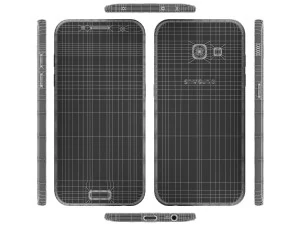 samsung galaxy a3 2017 all colors 3D Model