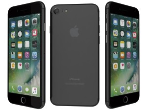 apple iphone 7 black 3D-Modell