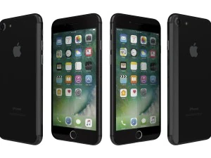 apple iphone 7 black 3D Model