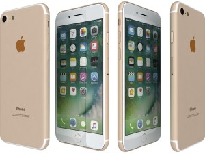 apple iphone 7 gold 3D 모델