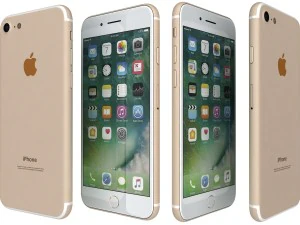 apple iphone 7 gold 3D Model