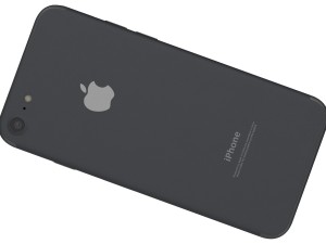 apple iphone 7 jet black 3D 모델