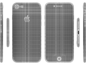 apple iphone 7 jet black 3D 모델