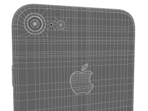 apple iphone 7 jet black 3D 모델