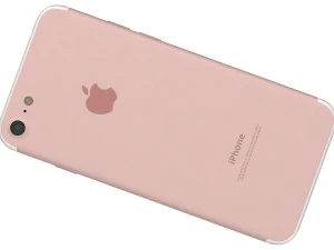 apple iphone 7 rose gold 3D Model