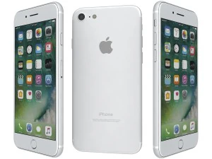 apple iphone 7 silver 3D Model