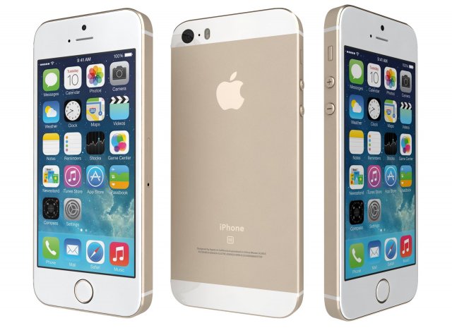 apple iphone se gold 3D मॉडल .c4d .max .obj .3ds .fbx .stl .blend 