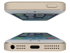 apple iphone se gold 3D मॉडल