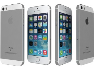 apple iphone se silver Modello 3D