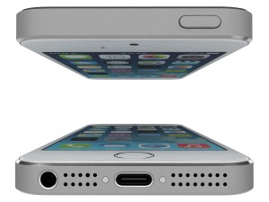 apple iphone se silver Modello 3D