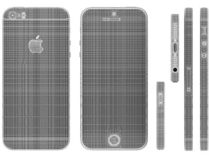 apple iphone se silver 3D Model