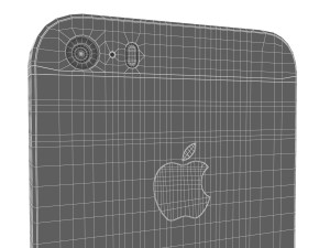 apple iphone se silver Modello 3D