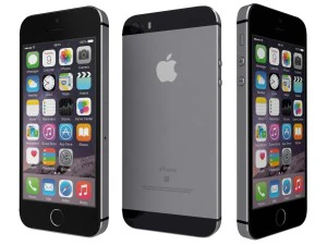 apple iphone se space gray 3D Model