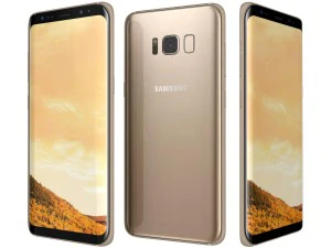samsung galaxy s8 ak&ccedil;aağa&ccedil; altın 3D Model