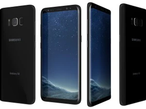 samsung galaxy s8 midnight black 3D Model