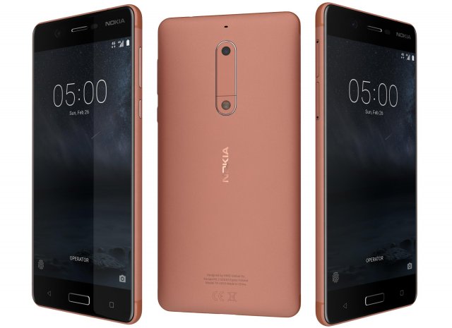 nokia 5 copper 3D Model .c4d .max .obj .3ds .fbx .stl .blend 