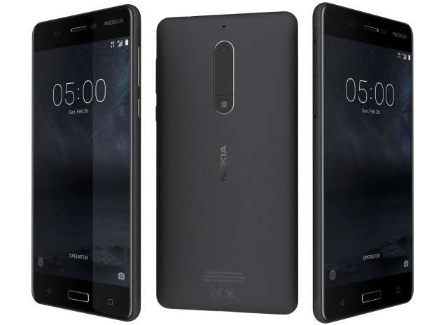nokia 5 matte black Modelo 3D .c4d .max .obj .3ds .fbx .stl .blend 