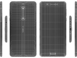 nokia 5 all colors 3D Model