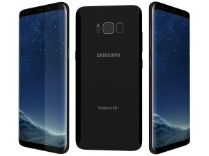 samsung galaxy s8 plus midnight black 3D Model