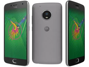 मोटोरोला मोटो जी5 प्लस लूनर ग्रे 3D मॉडल