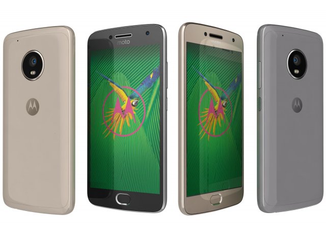 motorola moto g5 plus lunar grey and fine gold Modelo 3D .c4d .max .obj .3ds .fbx .stl .blend 