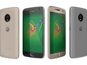 motorola moto g5 plus lunar grey and fine gold 3D Model