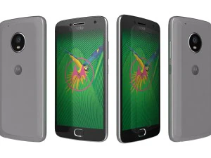 motorola moto g5 plus lunar grey and fine gold 3D Model