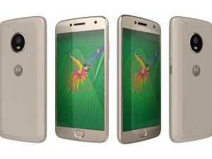 motorola moto g5 plus lunar grey and fine gold 3D Model