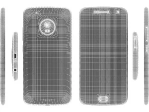 motorola moto g5 plus lunar grey and fine gold 3D Model