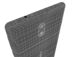 nokia 3 copper white 3D-Modell