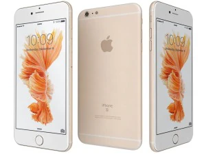 アップル iPhone 6s ゴールド 3Dモデル