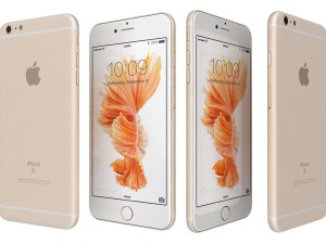 apple iphone 6s gold 3Dモデル