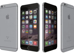 apple iphone 6s space gray 3D Model