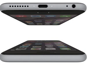 apple iphone 6s space gray 3D Model