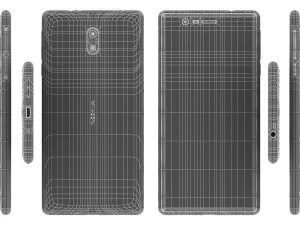 nokia 3 silver white 3D Model