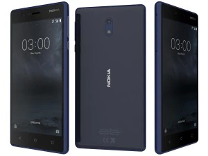 nokia 3 テンパードブルー 3Dモデル