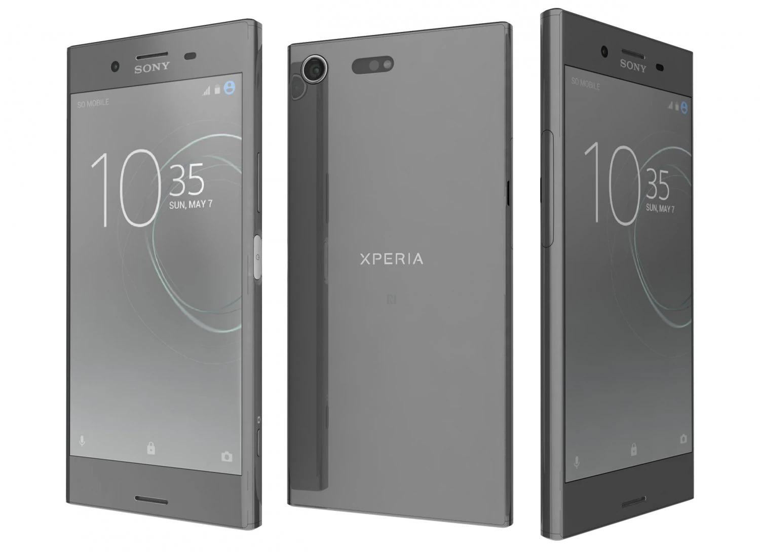 sony xperia xz premium luminous chrome 3D Model .c4d .max .obj .3ds .fbx .stl .blend