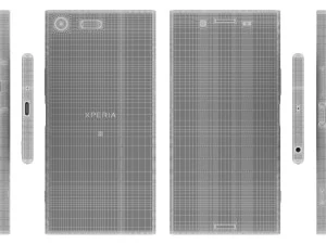 sony xperia xz premium luminous chrome 3D Model