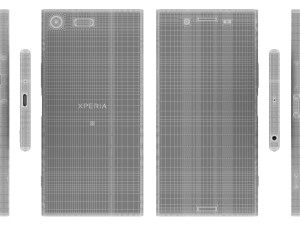 sony xperia xz premium deepsea black 3D Model