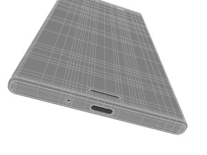 sony xperia xz premium deepsea black 3D Model