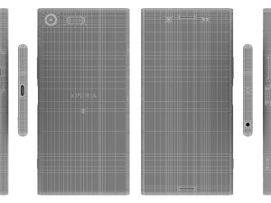 sony xperia xz premium all colors 3D 模型