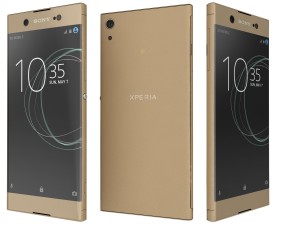 sony xperia xa1 ultra gold 3D मॉडल